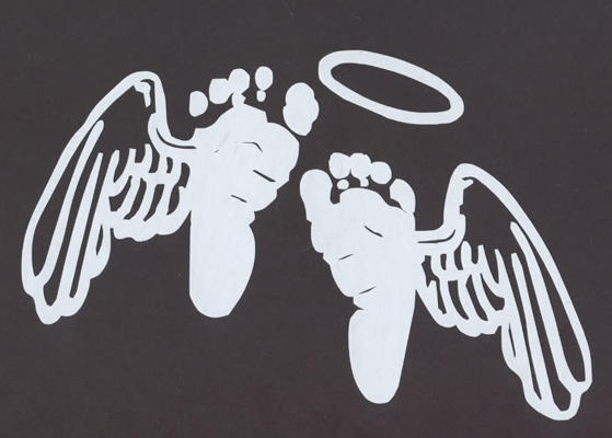 Memorial artwork representing remembrance after the loss of a baby